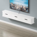 Wall Mounted TV Cabinet Floating TV Shelf Wall Shelf TV Stand Media TV Console TV Bracket Entertainment Center Storage Cabinet for Office Bedroom Living room Audio-visual Equipment Shelves Book Shelf