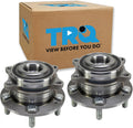 TRQ Front Left and Right Wheel Bearing and Hub Assembly Set 2 Piece Compatible with 15-19 Hyundai Sonata 18-21 Tucson 21-22 Veloster N Manual Transmission 2016 Kia Optima LX EX LX 1.6T 17-21 Sportage