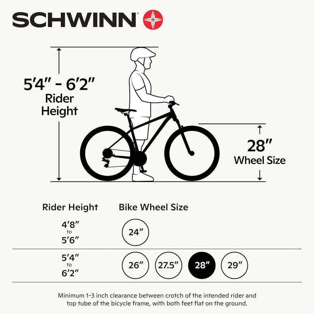 Schwinn GTX Comfort Adult Hybrid Bike, Men and Women, Dual Sport Bicycle, 700c Wheels, Step-Through or Step-Over Lightweight Aluminum Frame