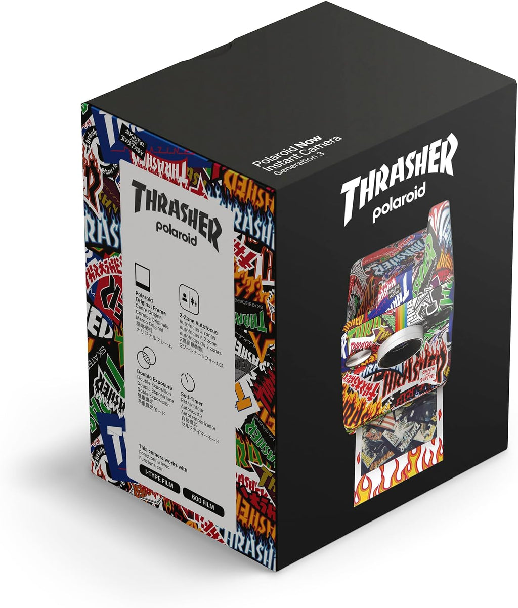 Polaroid Now 3rd Generation I-Type Instant Film Camera - Thrasher Edition - Camera Only No Film (9187)