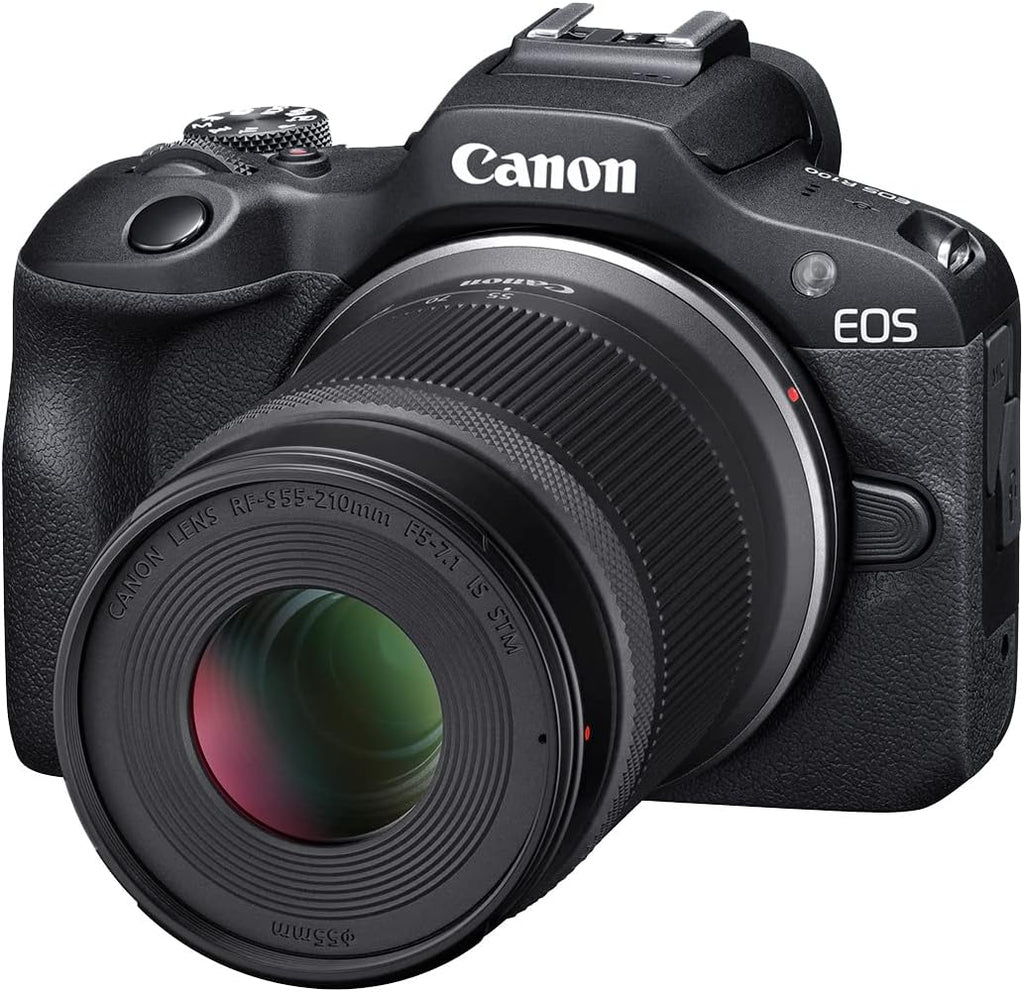 Canon EOS R100 Mirrorless Camera with 18-45mm and 55-210mm Lenses