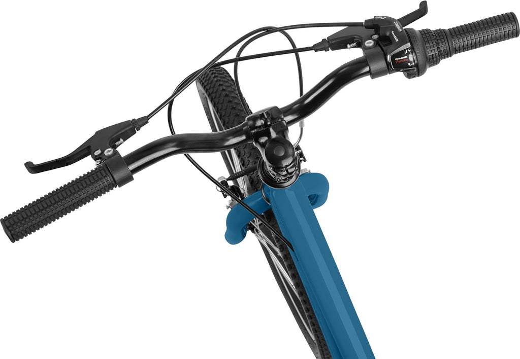 Retrospec Dart Kids Bike - 7-Speed Hybrid Bicycle for Ages 6-11 with 29in All-Season Tires & Shock Absorption - Adjustable Height Youth Bike with V-Brakes & Smooth Gear Shifting