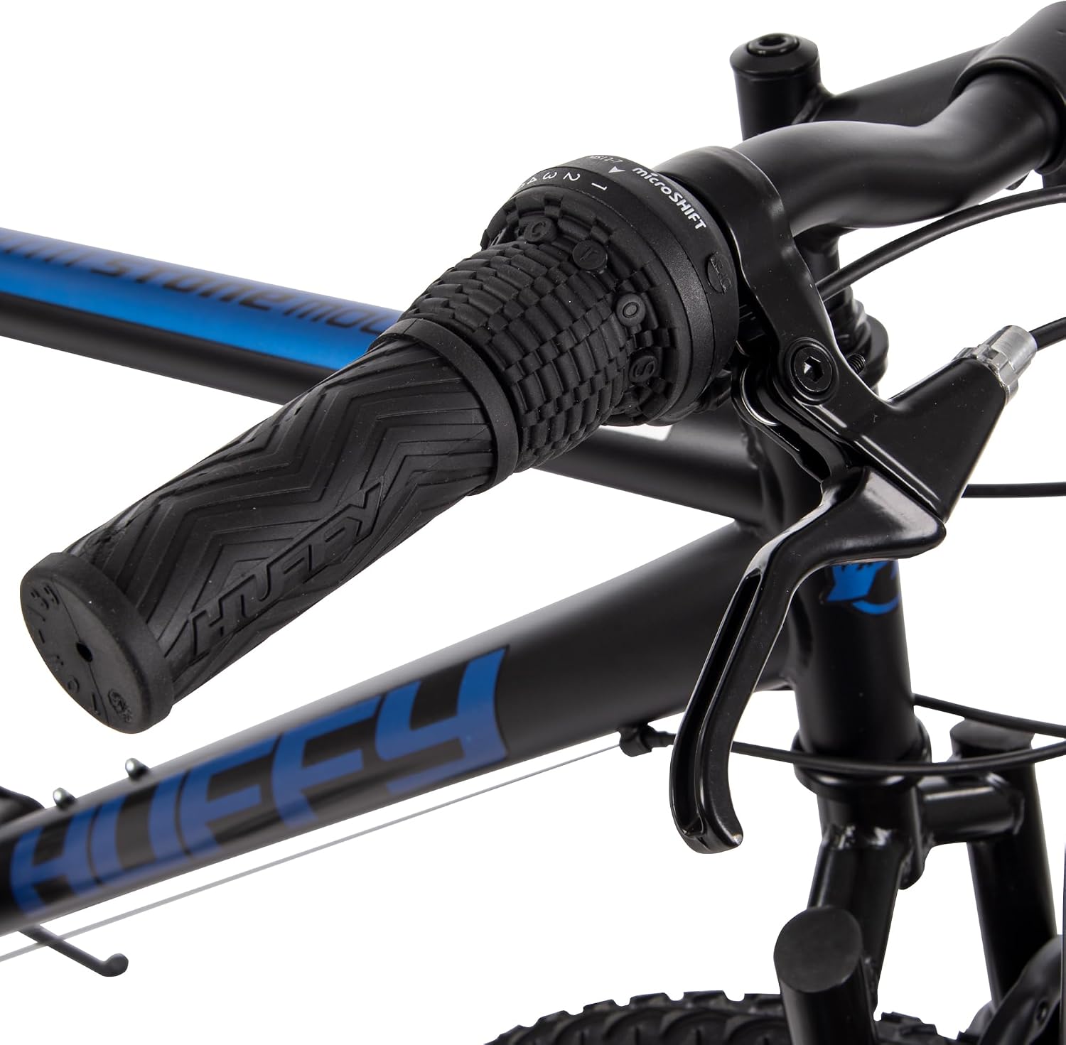 Huffy Stone Mountain Bike for Men and Women, 20'/24'/26', 6-Speed (20') or 21-Speed, Front or Dual Suspension (Varies), Multiple Colors, Adjustable Saddle, Shimano Equipped, All-Terrain Tires