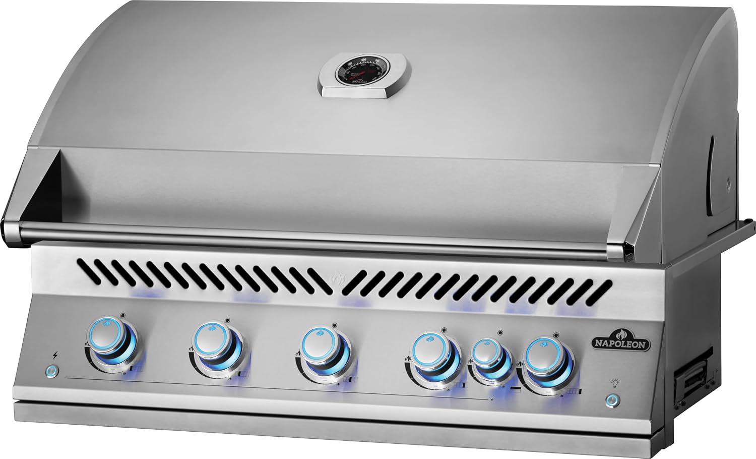 Napoleon Built-In 700 Series 38-inch Propane Gas Grill Head with Infrared Rear Burner - BIG38RBPSS-1-5 Main Burners, Infrared Rear Burner, Stainless Steel, Included Rotisserie Kit
