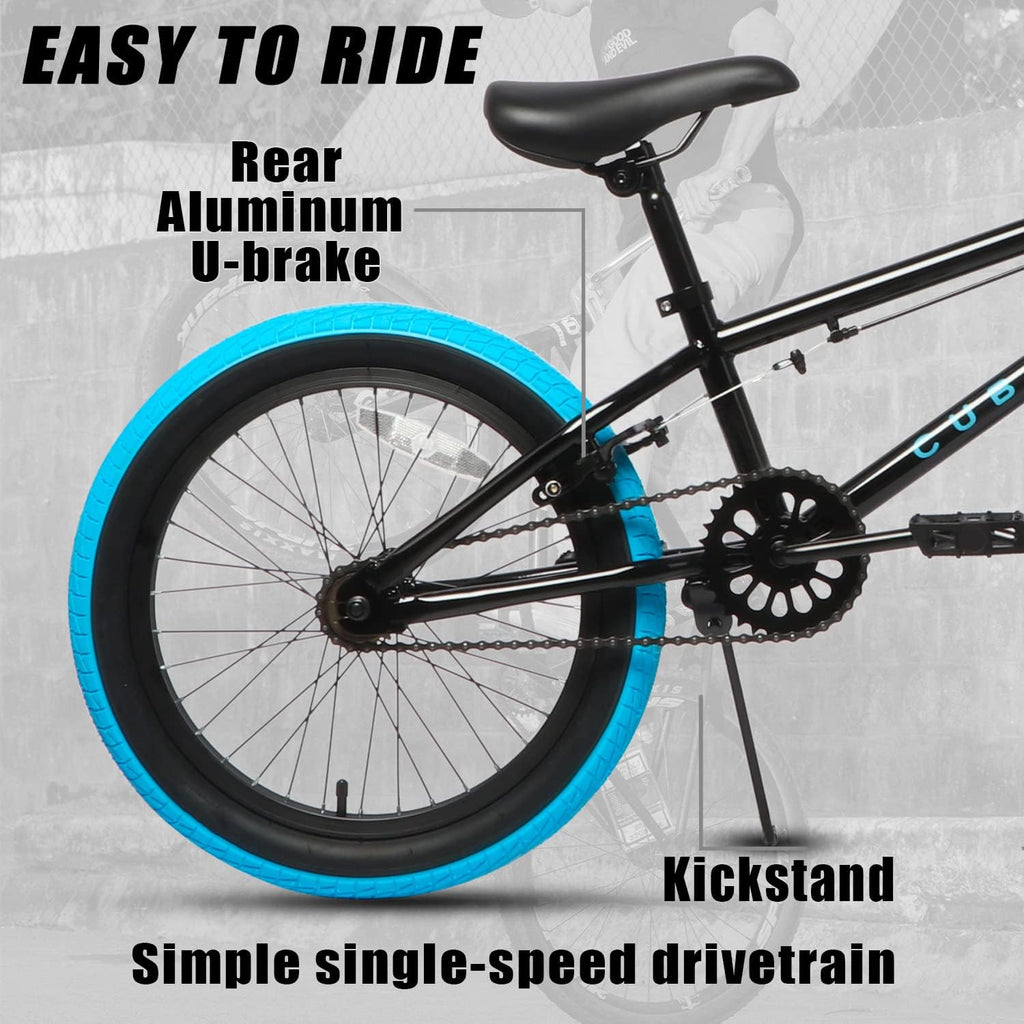 cubsala Freestyle BMX Bike, 18 20 Inch Kids Bicycle for 5-13 Years Old Kids and Beginner Level Rider, Multiple Colors