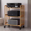 Large Capacity HiFi Audio Rack - Adjustable 2/3/4/5 Tier Media Cabinet - Heavy Duty Stereo Storage, Easy Assembly - Ideal for Home Theater & AV Equipment, 88cm Tall, 50cm Wide