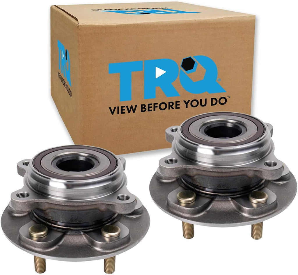 TRQ Front Left and Right Wheel Bearing and Hub Assembly Set 2 Piece Compatible with 2016-2022 Lexus RX350 2016-2022 RX450h 2018-2022 RX350L 2018-2022 RX450hL 2019-2023 Lexus ES350 2019-2023 ES300h