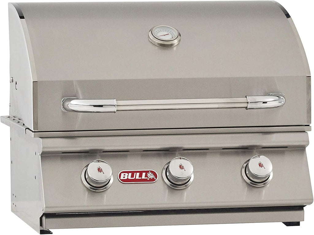 Bull Outdoor Products 69008 LP Steer Premium Drop in Grill, Liquid Propane, Silver
