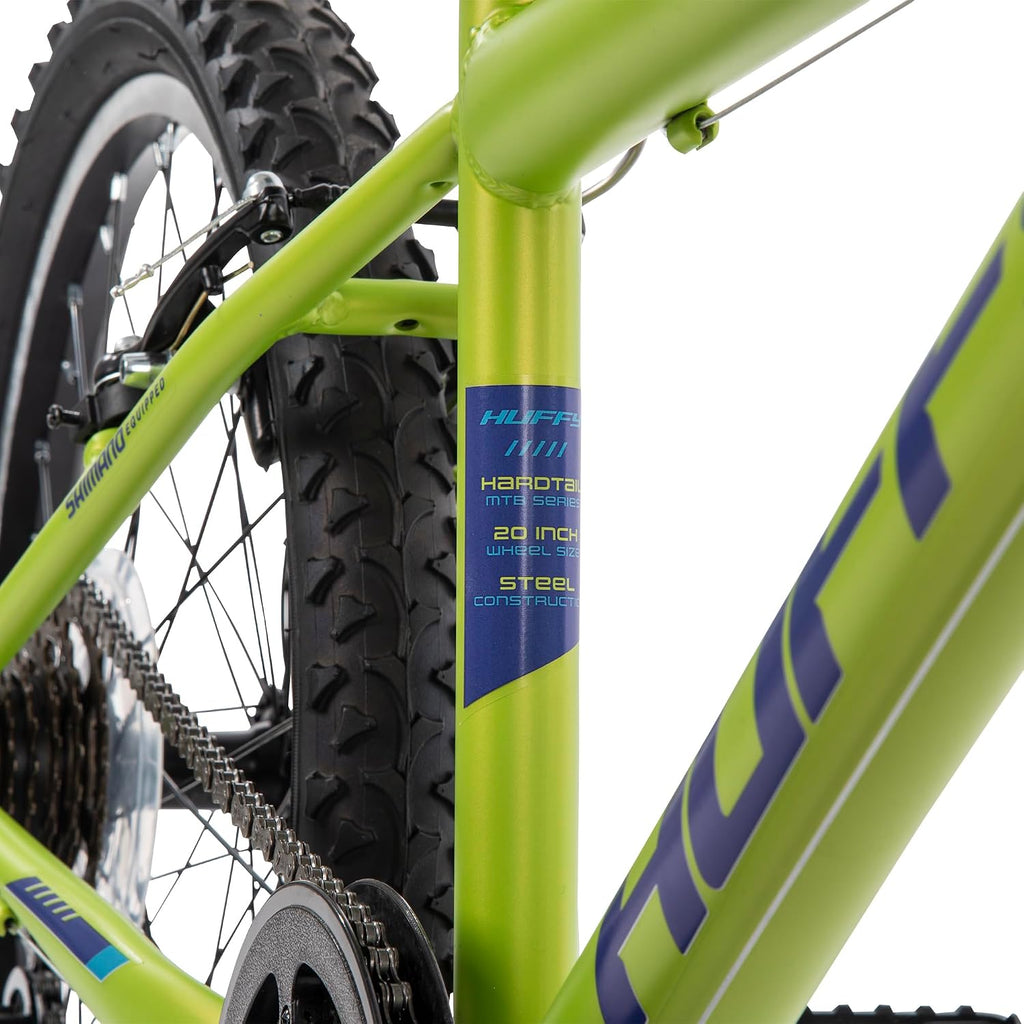 Huffy Stone Mountain Bike for Men and Women, 20'/24'/26', 6-Speed (20') or 21-Speed, Front or Dual Suspension (Varies), Multiple Colors, Adjustable Saddle, Shimano Equipped, All-Terrain Tires