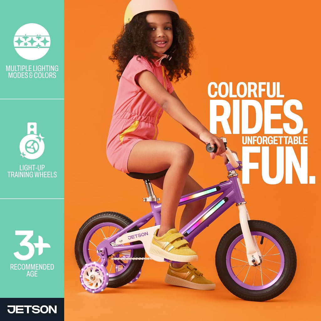 Jetson Light Rider Kids' Light-up Unisex Bike, LED Light-up Frame, 3 Different Light Modes