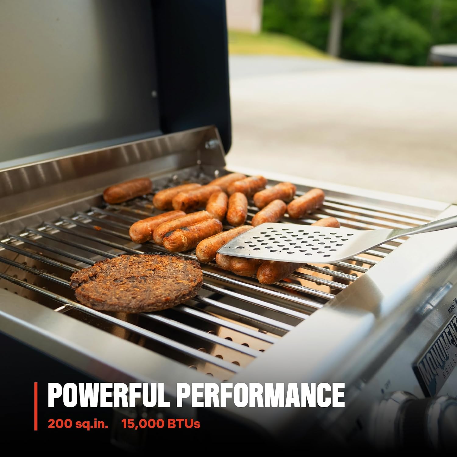 Monument Grills Clearview® 2-Burner Tabletop Propane Gas Grill with 1 Pound Tank Adapter(2 items)