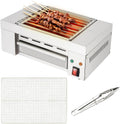 Portable Electric Grill 110V Indoor Smokeless Searing Grill Commercial Yakitori Griddle Stainless Steel Restaurant Korean BBQ Grill 446°F