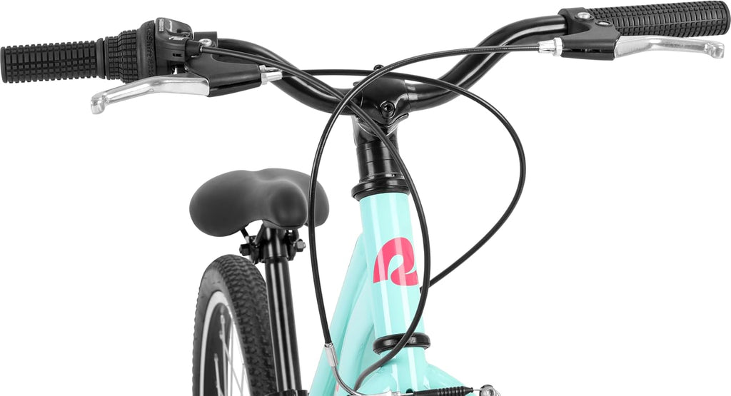 Retrospec Dart Kids Bike - 7-Speed Hybrid Bicycle for Ages 6-11 with 29in All-Season Tires & Shock Absorption - Adjustable Height Youth Bike with V-Brakes & Smooth Gear Shifting