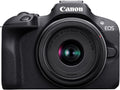 Canon EOS R100 Mirrorless Camera RF-S18-45mm F4.5-6.3 is STM Lens Kit, 24.1 Megapixel CMOS (APS-C) Sensor, 4K Video, Wi-Fi & Bluetooth, Beginner Photographers and Creators, Digital Camera, Black