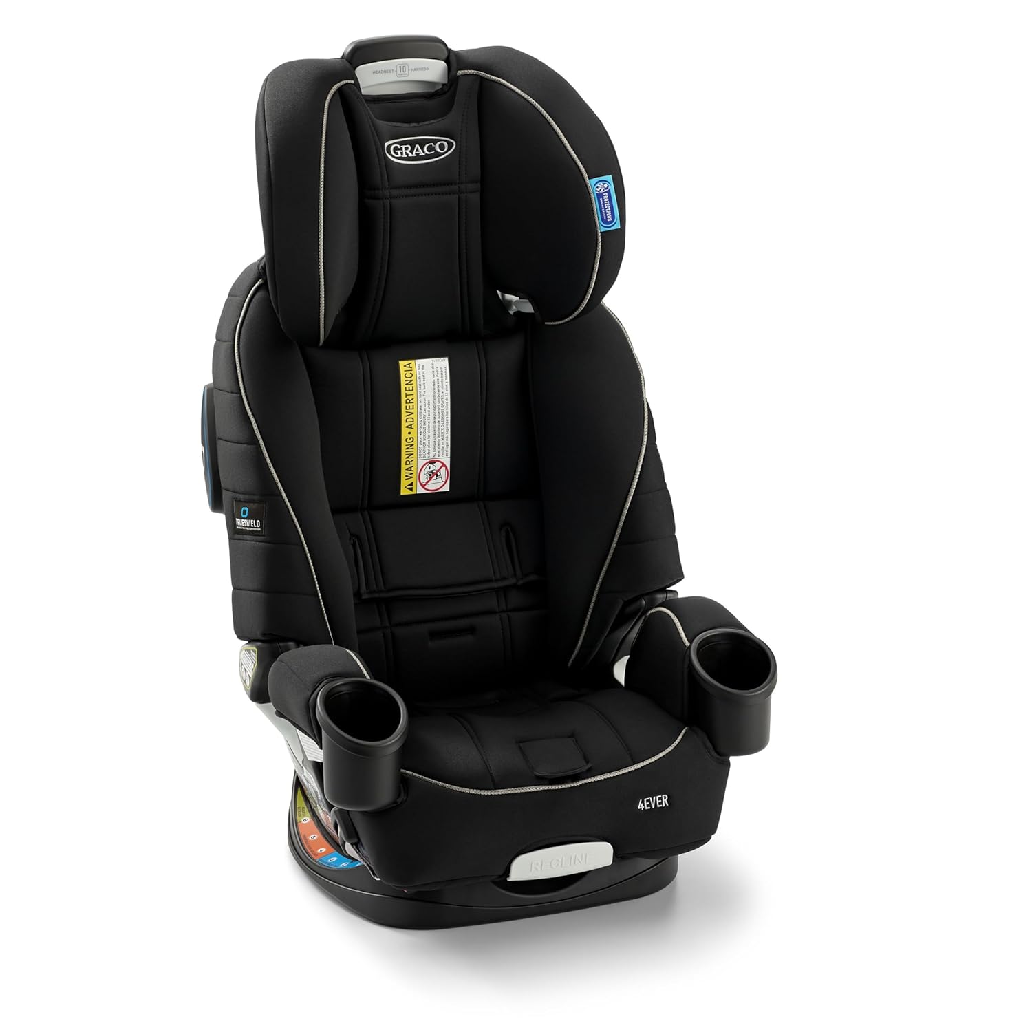 Graco® 4Ever 4 in 1 Car Seat, Featuring TrueShield Side Impact Technology, Adjustable Harness System, Ideal for Newborns, Infants, Toddlers & Kids