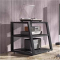 Audio Component Rack Tower Media Stereo Stand Equipment Shelves 2 3 4 Tier, Floor-standing Video Game Organizer Cabinet Display Holder, for Recording Room/Classroom/Meeting Room(Style C,3 Tier 60cm/23