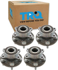 TRQ 2 Piece Wheel Bearing & Hub Assembly Set Compatible with 2013-2020 Ford Fusion 2013-2015 Lincoln MKZ