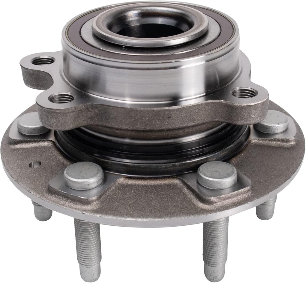 TRQ Front Wheel Bearing and Hub Assembly Set 2 Piece Compatible with 19-23 Chevrolet Silverado 1500 4WD 21-23 Tahoe 4WD 19-23 GMC Sierra 1500 4WD 21-23 Cadillac Escalade 4WD 21-23 Escalade ESV 4WD