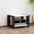 Corner Tv Stand with Ample Storage 5Tier Audio Rack Adjustable Shelves Media Console for Home Theater & Recording Roomwhite Av Cabinet for Tv & Stereo Equipment,White,2 Tier