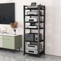 5/6/7/8 Tier Furniture Media Stand DVD CD Player Stand Audio Rack Power Amplifier Equipment Cabinet with Height Adjustable Wooden Shelf Multifunctional Storage Shelves ( Color : A-6 Tier , Size : 50x4