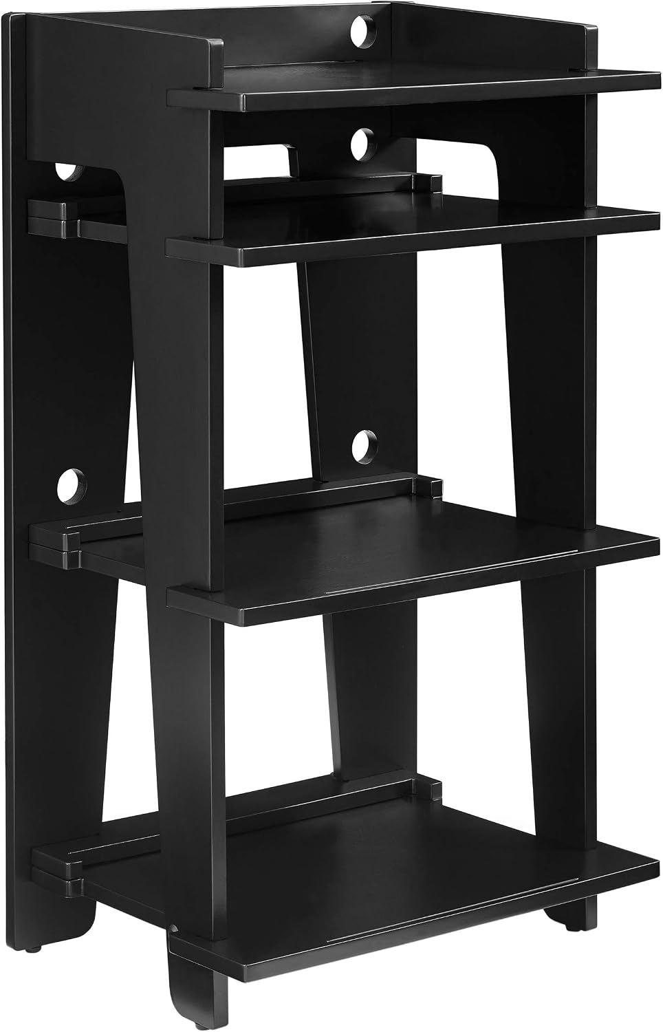 Crosley Furniture Soho Record Player Stand, Media Console with Vinyl Storage, Modern Home Organizer, Black