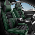 2 Car Seat Covers for Subaru Outback 2000-2026 Breathable Leather,Waterproof Car Seat Protectors with Comfort Headrest Pillows,Automotive Vehicle Cushion with Storage Pockets (Luxury,Green)