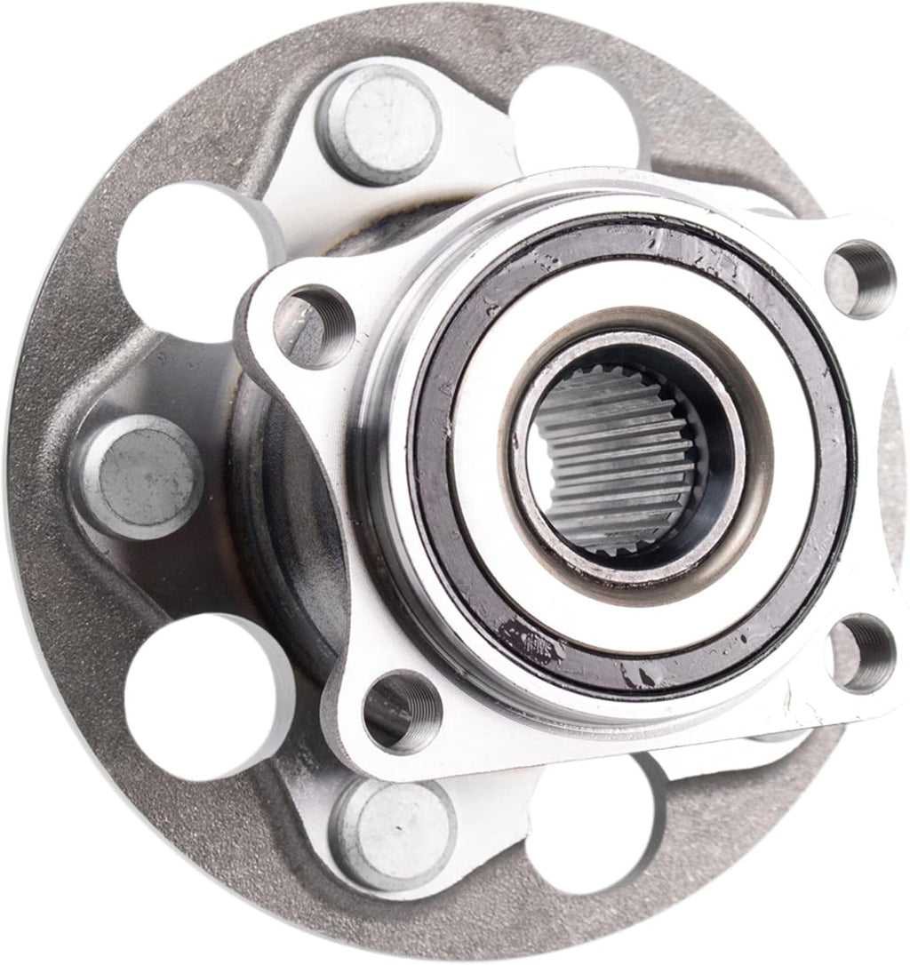 TRQ Rear Left and Right Wheel Bearing and Hub Assembly Set 2 Piece Compatible with 19-23 Toyota RAV4 All Wheel Drive 20-23 Camry All Wheel Drive 21-23 Venza 22-23 Corolla Cross All Wheel Drive