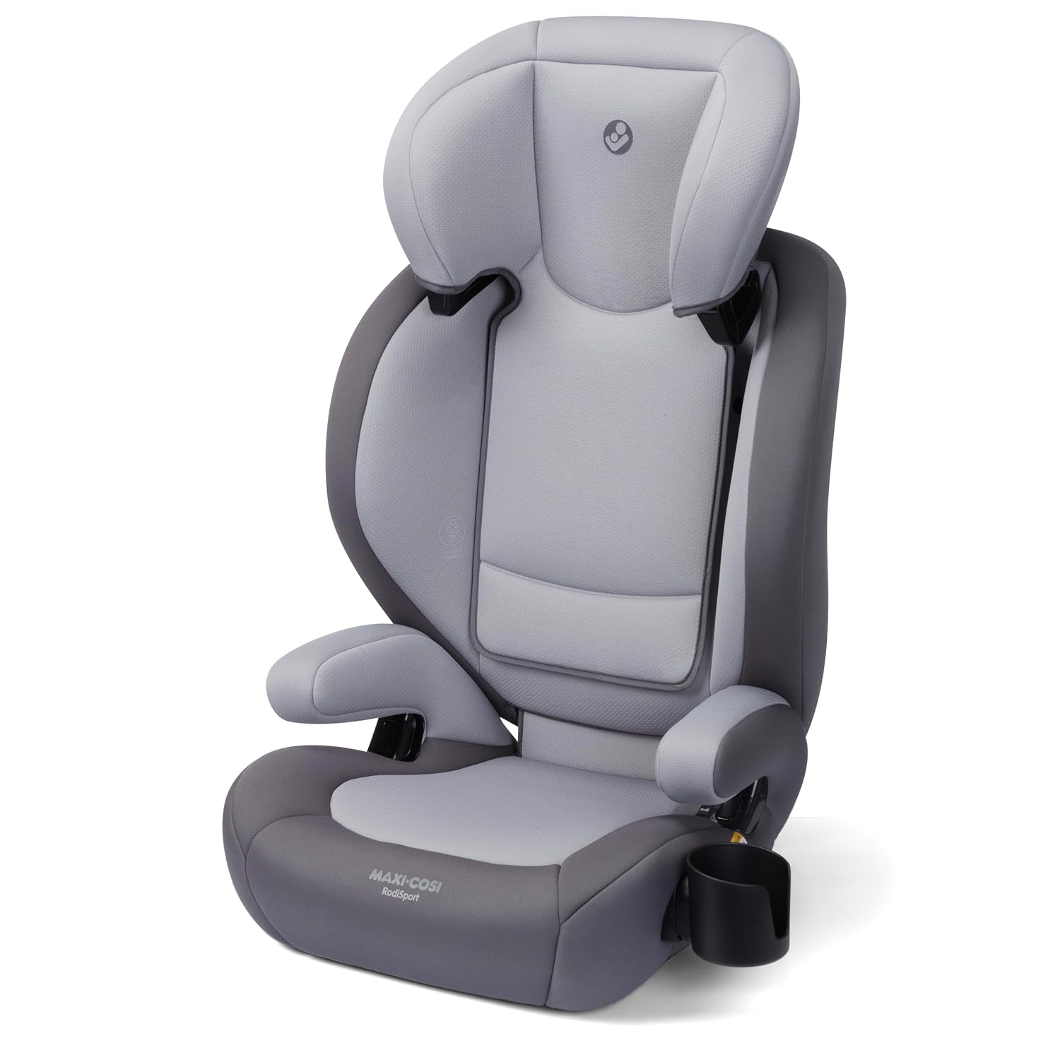 Maxi-Cosi RodiSport Kids Booster Car Seat, High-Back, Backless Booster, 7-Position Headrest, Easy Latch System, Reclining Chair, Belt Guide, Fits 40-100 lbs, 43.4-57 in, Sea Salt