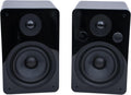 Peachtree Audio M25x Powered Bookshelf Speakers (Pair) – Piano Black | Bluetooth Wireless & Wired | 5.25' Woofer, USB Input, Subwoofer Out, Remote Control