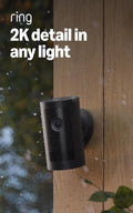 Ring Outdoor Cam Plus, Battery (newest model), Home or business security, Wide-Angle 2K Video with Ring Vision, Low-Light Sight for full-color night vision, Mount-Anywhere Versatility, 2-pack, Black