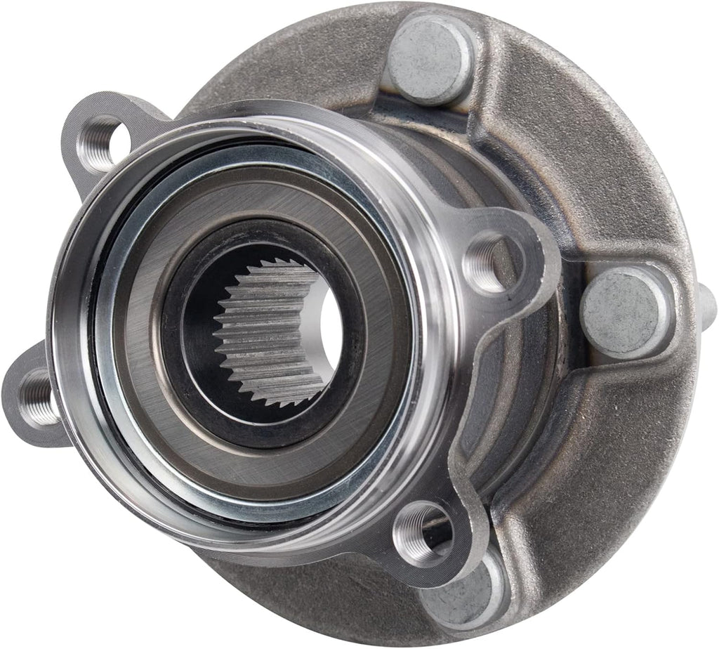 TRQ Rear Driver and Passenger Side Wheel Bearing and Hub Assembly Set 2 Piece Compatible with 2016-2021 Mazda CX-9 All Wheel Drive 2022 CX-9