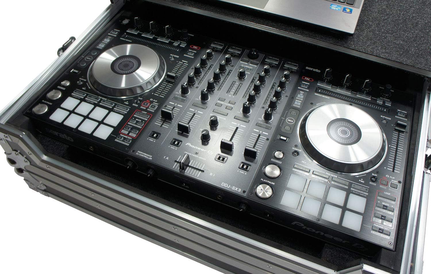 Harmony Audio HCDDJSXLT Flight Glide Laptop Stand Tray DJ Custom Case Compatible with Pioneer DDJ-SX