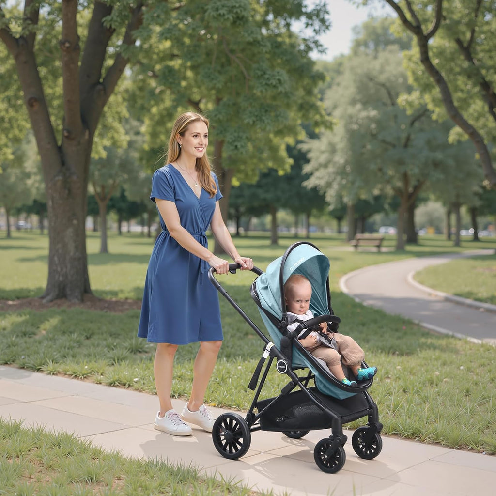 Cochildor Lite 2.0 Baby Stroller with Newborn Mode, 2-in-1 Foldable Infant Stroller with Reversible Seat and UPF 50+ Canopy