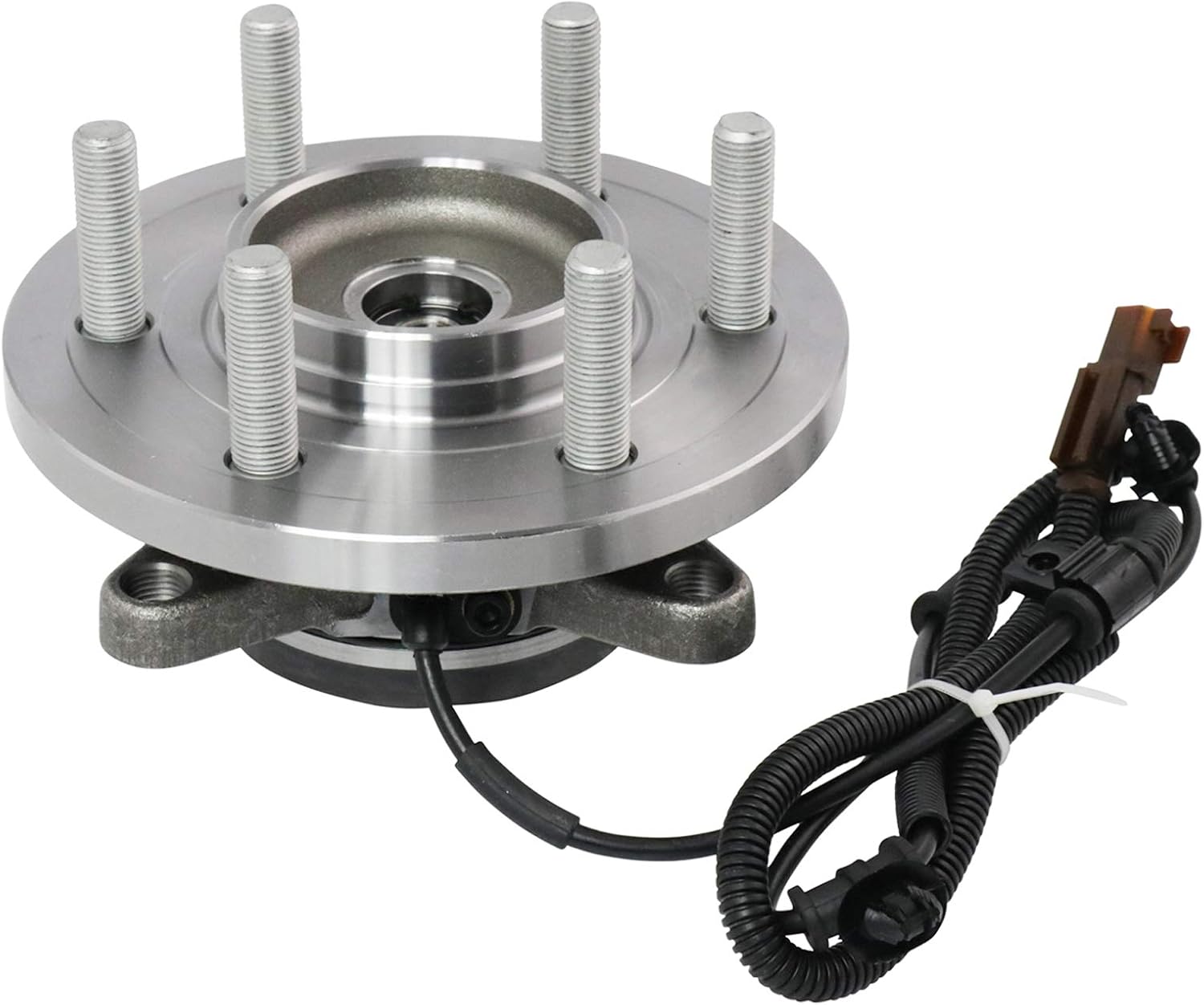 TRQ Front Left and Right Wheel Bearing and Hub Assembly 2 Piece Set for 4 Wheel Drive Models ONLY Compatible with 2015-2017 Ford F150 4x4