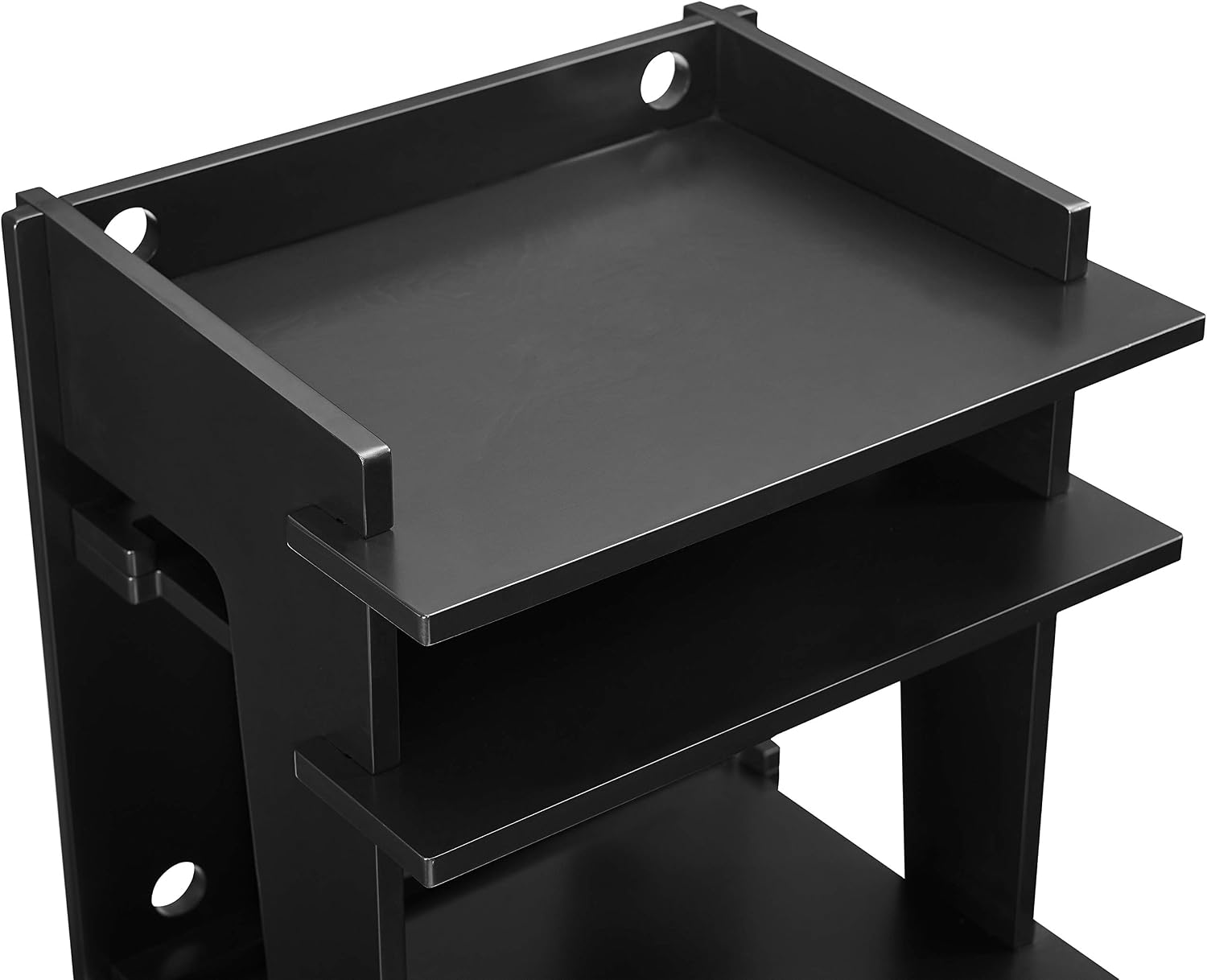 Crosley Furniture Soho Record Player Stand, Media Console with Vinyl Storage, Modern Home Organizer, Black