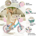 Bixike Girls Bike with Basket for Toddlers and Kids Aged 3-14 Years Old, 12 14 16 18 Inch with Training Wheels & Doll Seat, 20 Inch with Kickstand & Rear Rack, Princess Style Bicycle for Gift.