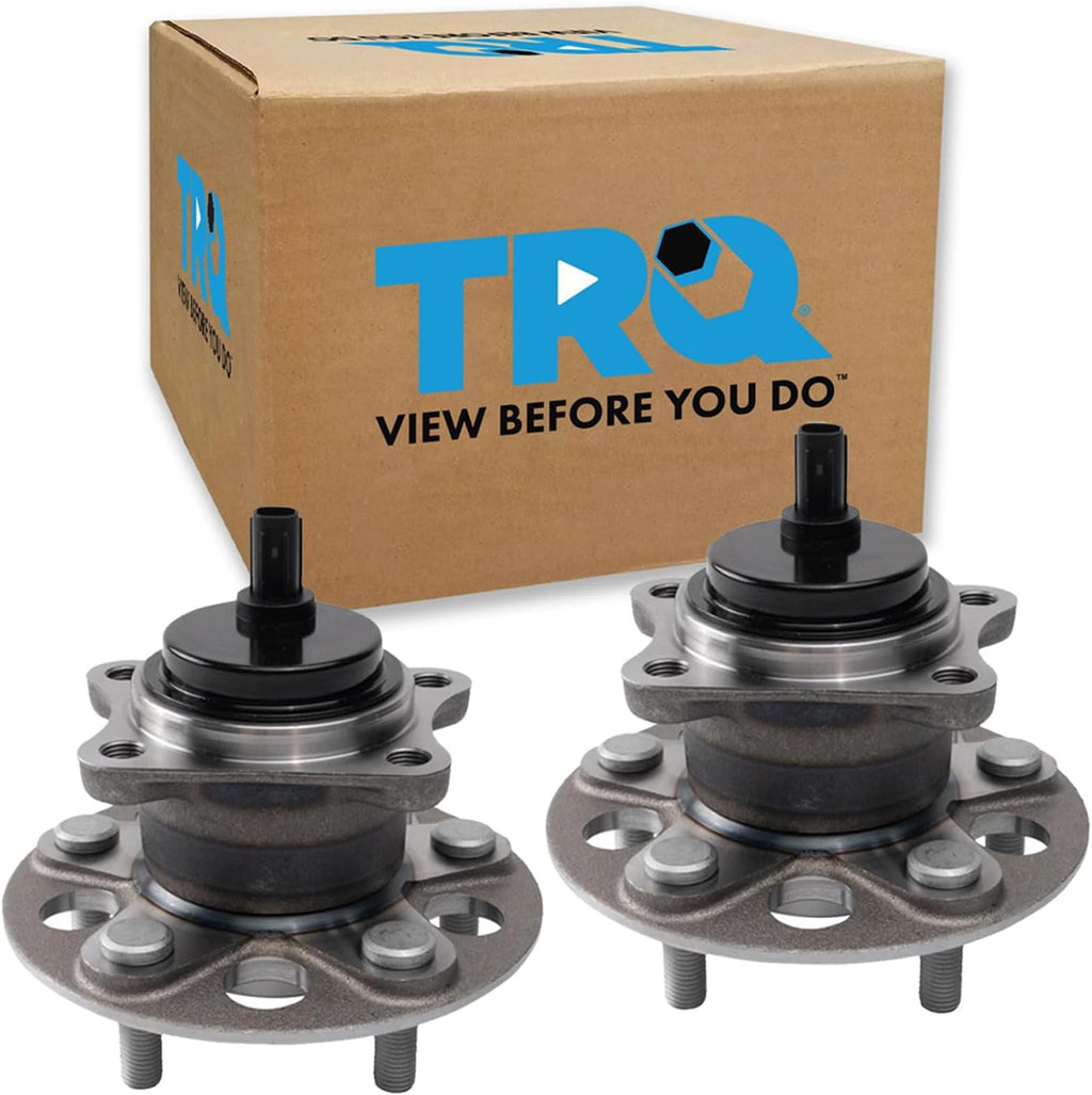 TRQ Rear Wheel Bearing and Hub Assembly Set 2 Piece Compatible with 2018 Toyota C-HR excluding Japan Built Models 2019 C-HR excluding Japan Built Models