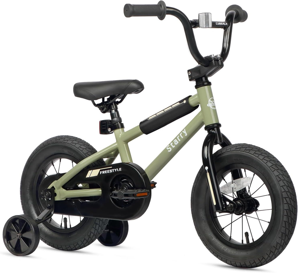 cubsala 12 14 16 18 Inch Kids Bike BMX Style Bicycle with Training Wheels Coaster Brake for 2-10 Years Old Toddlers Boys Girls Multiple Colors