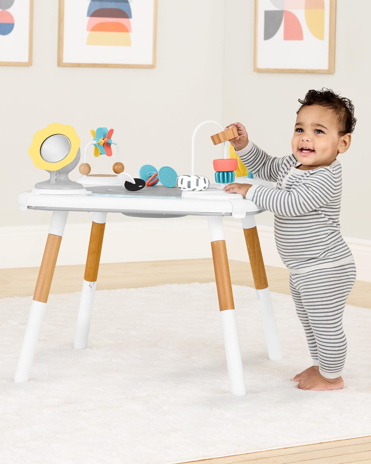 Skip Hop Discoverosity Montessori-Inspired 3-Stage Activity Center & Play Table for Baby Ages 4m+