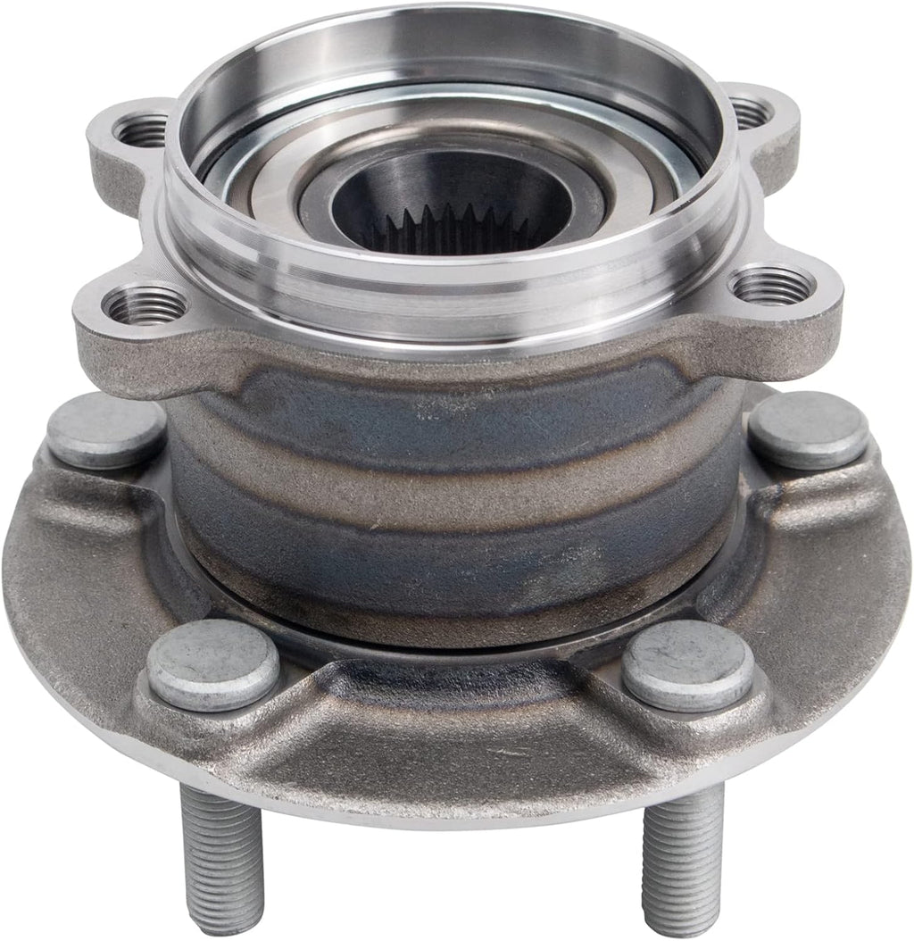 TRQ Rear Driver and Passenger Side Wheel Bearing and Hub Assembly Set 2 Piece Compatible with 2016-2021 Mazda CX-9 All Wheel Drive 2022 CX-9