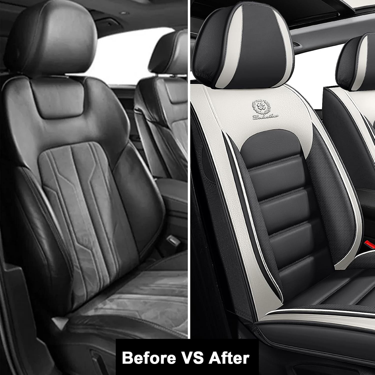 2 Seat Covers for Subaru Outback 2000-2026 Breathable Car Seat Covers,Anti-Slip Waterproof Car Seat Protectors with Airbag,Automotive Vehicle Cushion with Storage Pockets (Standard,Gray)