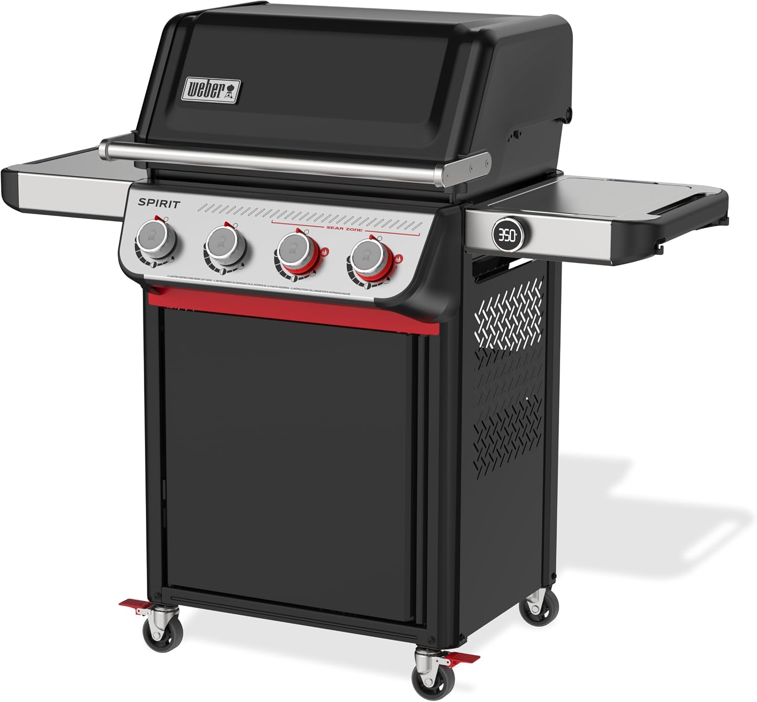 Weber Spirit EP-425 Liquid Propane Gas Grill for Outdoor Cooking and BBQ, 4 Boost Burners, Black
