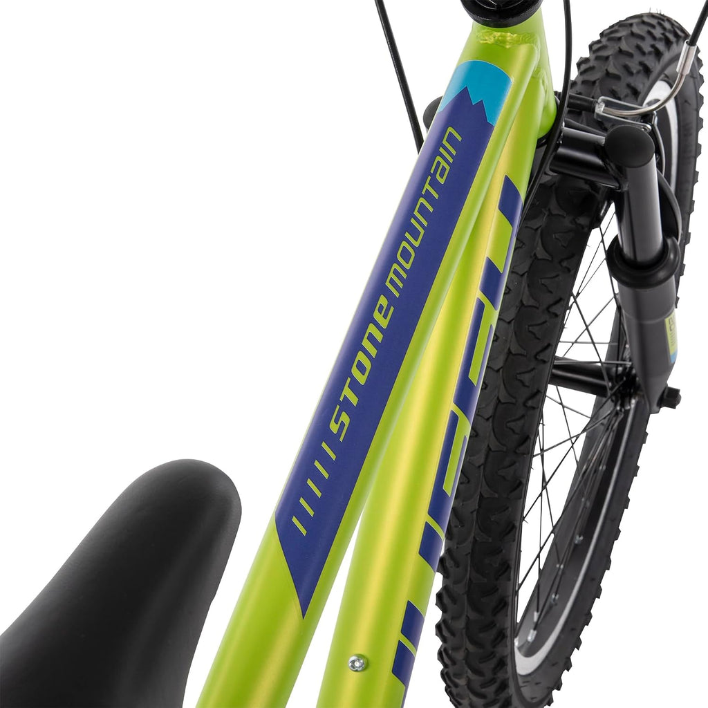 Huffy Stone Mountain Bike for Men and Women, 20'/24'/26', 6-Speed (20') or 21-Speed, Front or Dual Suspension (Varies), Multiple Colors, Adjustable Saddle, Shimano Equipped, All-Terrain Tires