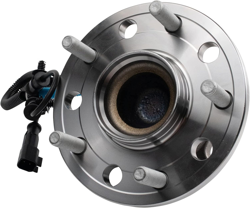 TRQ Rear Driver and Passenger Side Wheel Bearing and Hub Assembly Set 2 Piece Compatible with 2017-2019 Chrysler Pacifica Van Without Adaptive Cruise Control