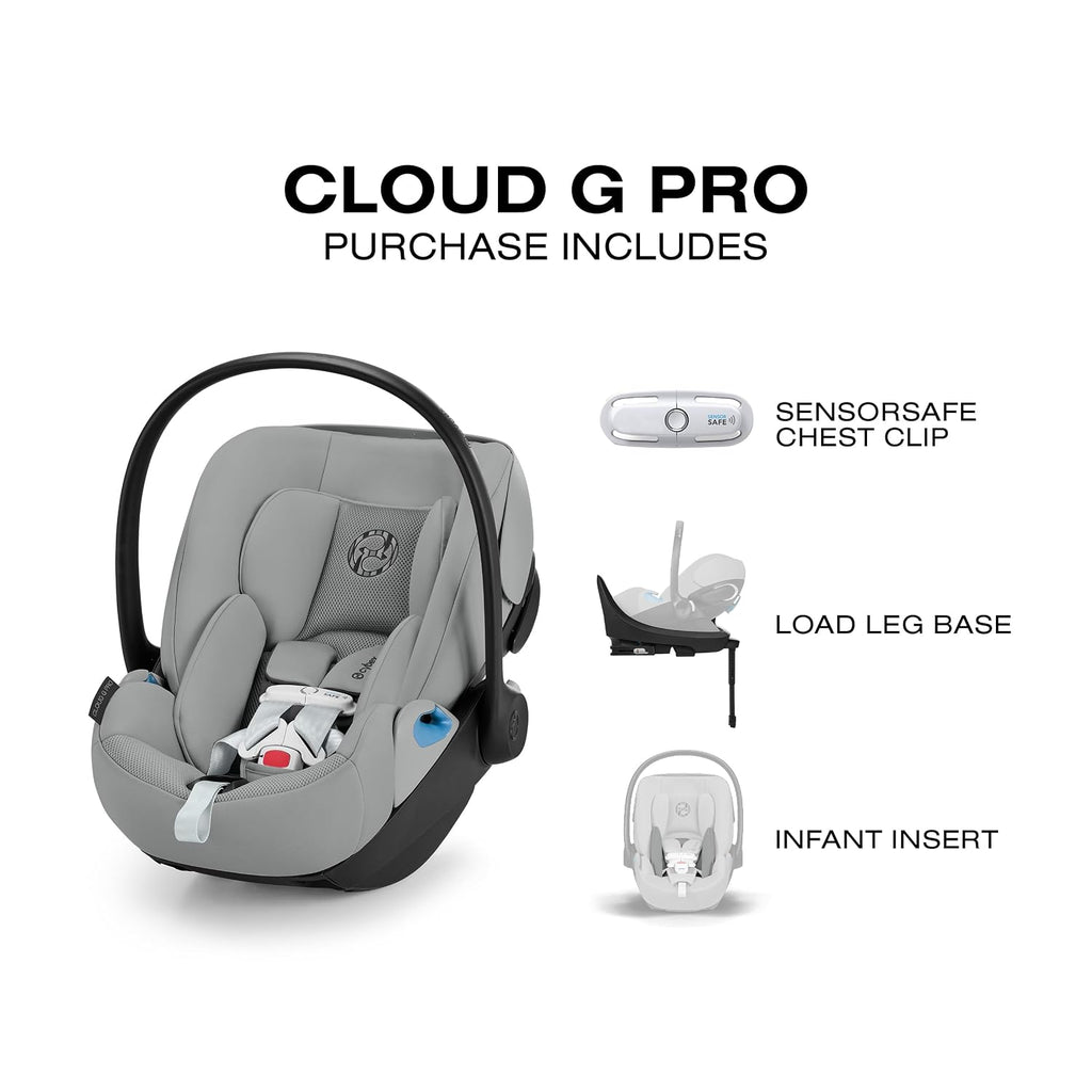 Cloud G Pro Comfort Extend Infant Car Seat - Stone Grey