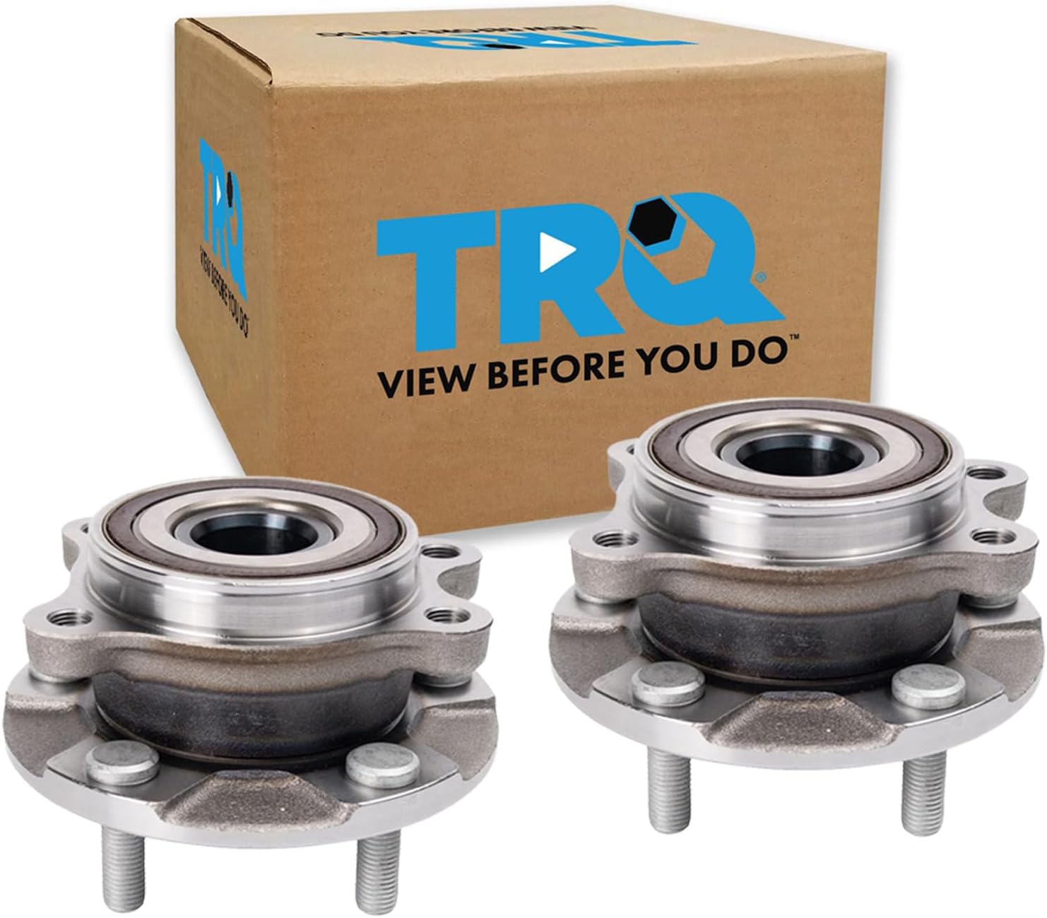 TRQ Front Left and Right Wheel Bearing and Hub Assembly Set 2 Piece Compatible with 2015-2017 Lexus NX200t 2018-2021 NX300 2015-2020 NX300h 2021 NX300h Luxury Base Model