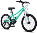 AVASTA Govet 20'' Kids Mountain Bike for 6-12 Years Old Boys Girls with Suspension Fork, 6 Speeds Drivetrain, Multiple Colors