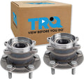 TRQ Rear Driver and Passenger Side Wheel Bearing and Hub Assembly Set 2 Piece Compatible with 2016-2021 Mazda CX-9 All Wheel Drive 2022 CX-9