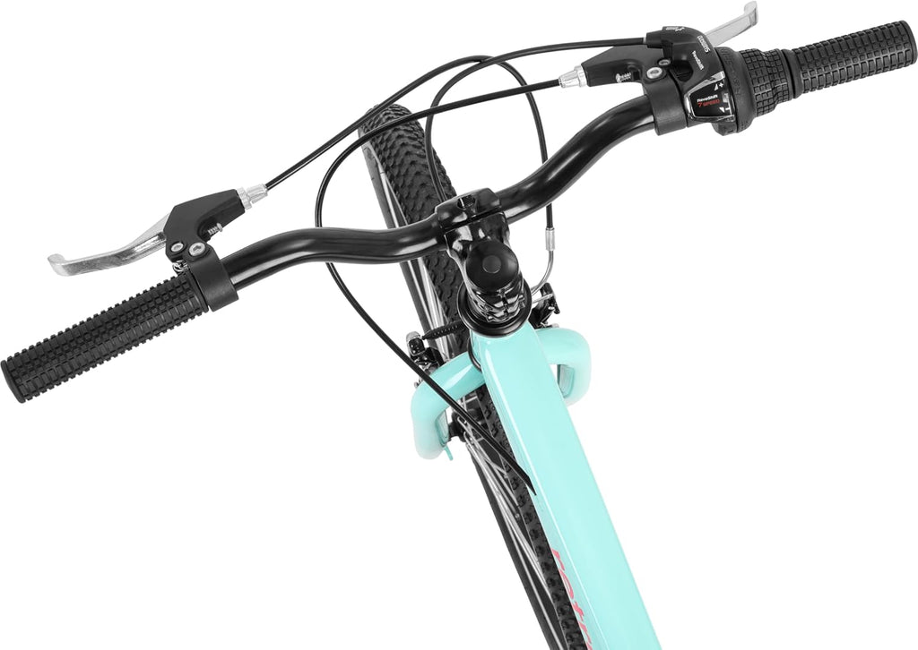 Retrospec Dart Kids Bike - 7-Speed Hybrid Bicycle for Ages 6-11 with 29in All-Season Tires & Shock Absorption - Adjustable Height Youth Bike with V-Brakes & Smooth Gear Shifting