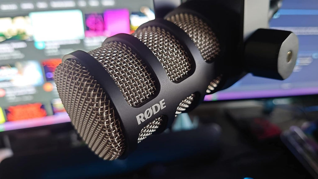Rode PodMic Cardioid Dynamic Broadcast Microphone with Lowpro Microphone Boom Arm and XLR Cable